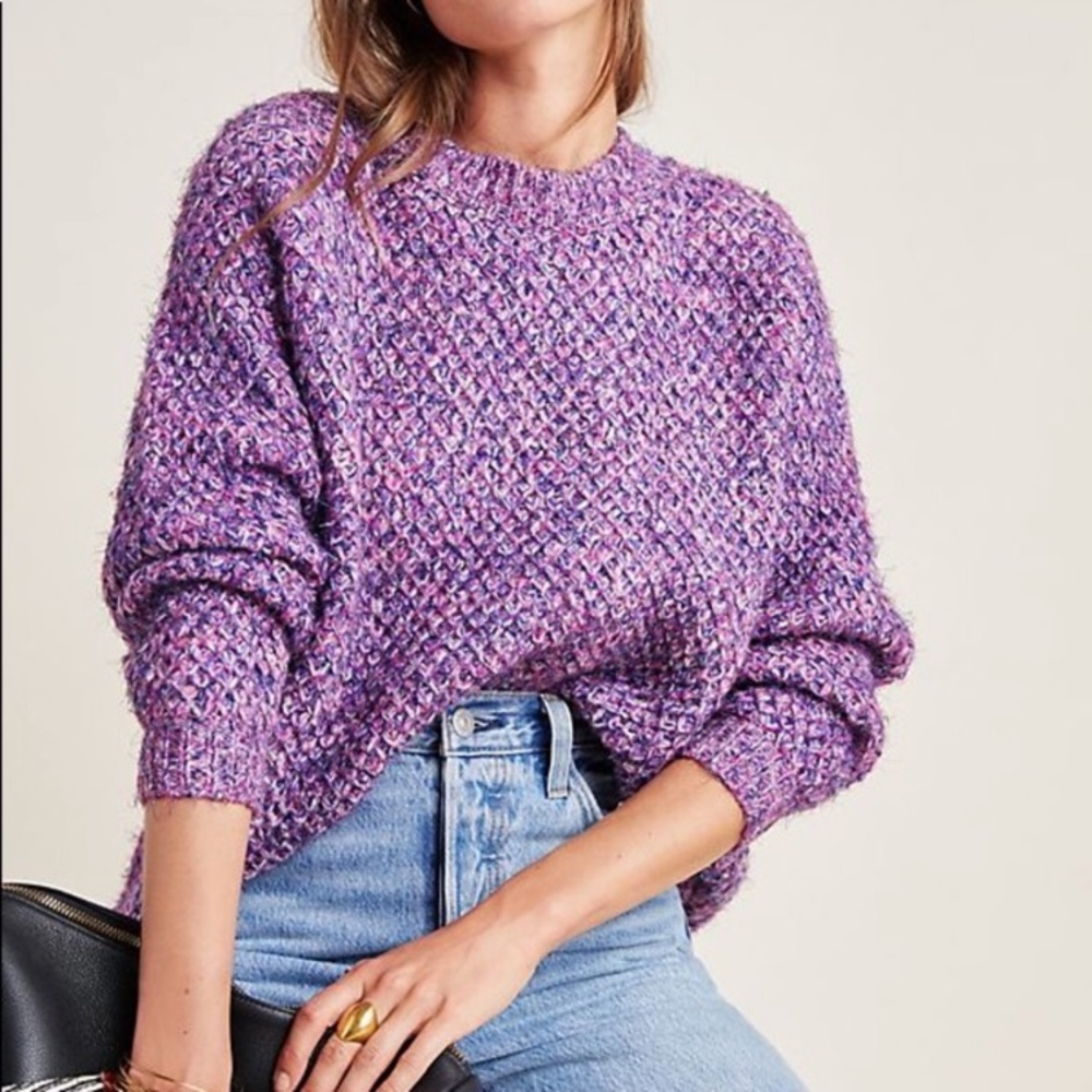 RAGA Anthropologie Pull-Over Chunky Sweater Sz L